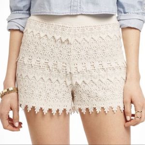 Mid Rise Express Ivory Lace Short
